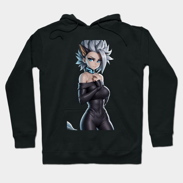 Super Saiyan Meow Hoodie by VoidXedis